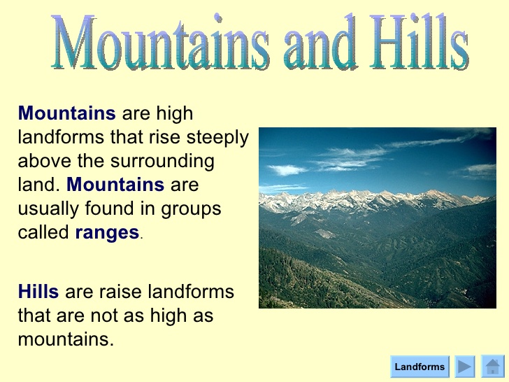 Hills - Landforms